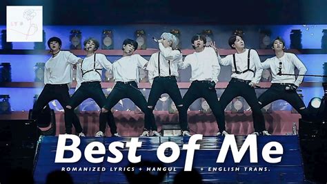 BTS (방탄소년단) 'Best Of Me' [ROMANIZED LYRICS .